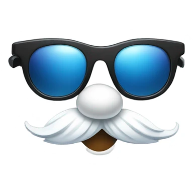 Snowball with sunglasses sticker