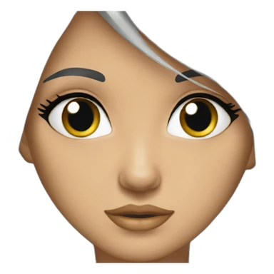 Angelique yeux gris sticker