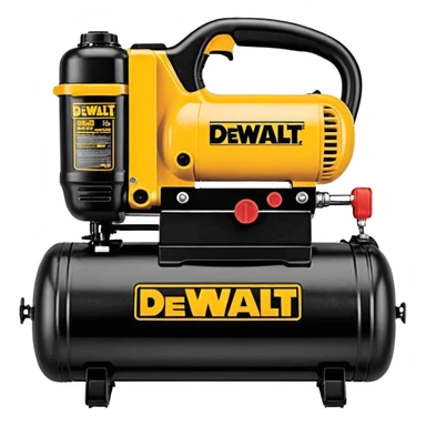 DEWALT 6 Gal. 18-Gauge Brad Nailer and Heavy-Duty Pancake Electric Air Compressor Combo Kit emoji style  sticker