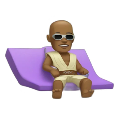 Mace Windu on vacation sticker