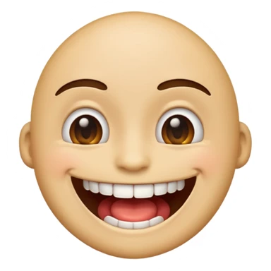 Make emoji who look like he has full mouth  sticker