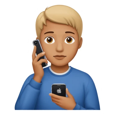 horizontal iphone under chin close up sticker