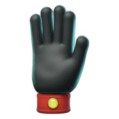 super mario glove finger sticker
