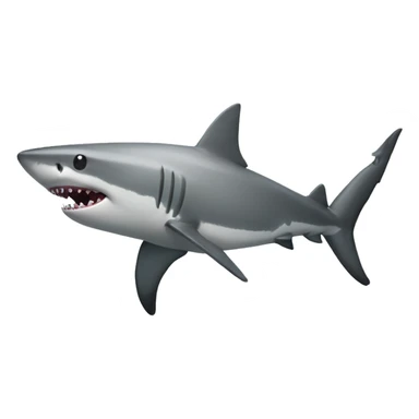 Shark with topha sticker