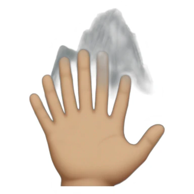 hands moutain sticker