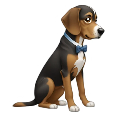 Obama qui lèche son chien sticker