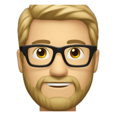 white-male-with-BLACK-hair-straight-back-black-glasses-light-beard sticker