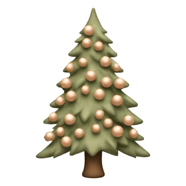Christmas tree in nude colours  sticker