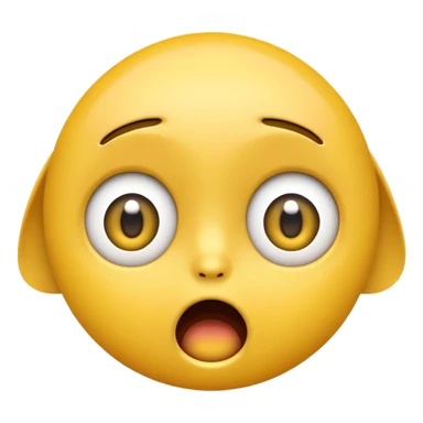 Yellow Appalled emoji sticker