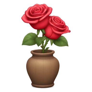 roses in a vas sticker