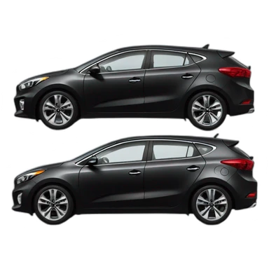 Black kia ceed 2013 sticker