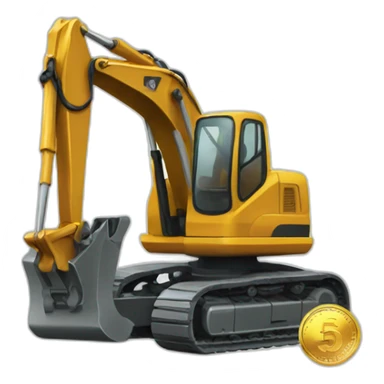 coin-with-excavator-inside sticker
