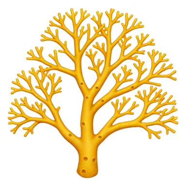 yellow Coral  sticker