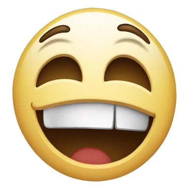 Half cry half laugh face sticker