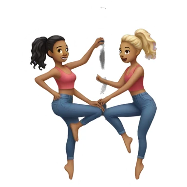 pole move female duo sticker
