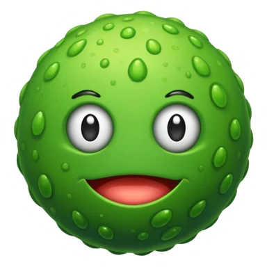 typical green germs emoji  sticker