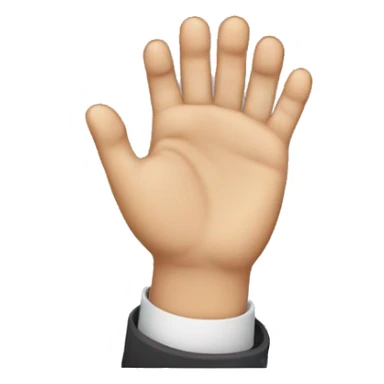 Fingers holding hands with a foot sticker