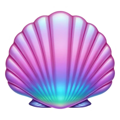 pink crystal clam sticker