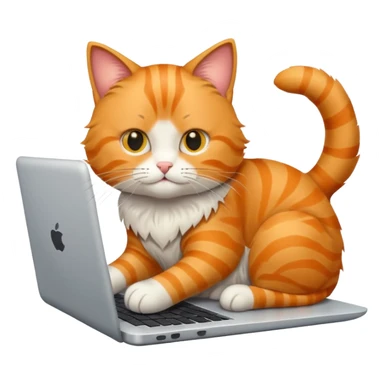 one cat repair laptop sticker