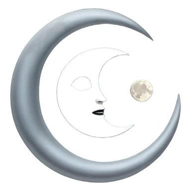 phases of the moon: new moon sticker