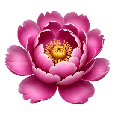 Pink peony emoji sticker