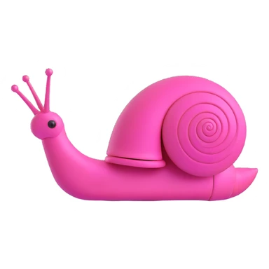 pink robot snail sticker