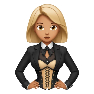 mixture of corset and blazer sticker