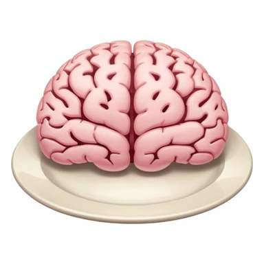 Brain on a plate  sticker