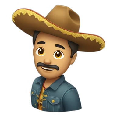 sombrero vaquero sticker