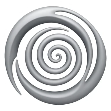 air flow with white and grey color mixing sticker