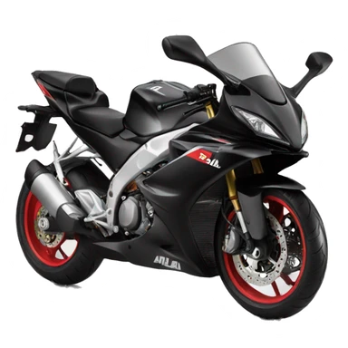 Aprilia rs125 black  sticker
