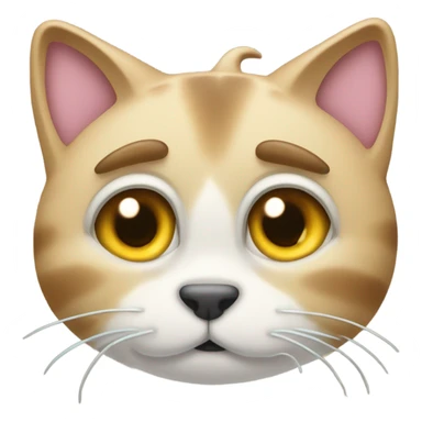 A cat with the flu  sticker