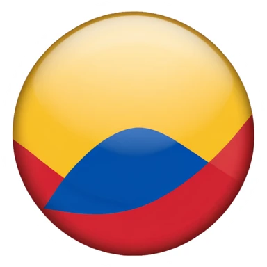 Bandera de colombia circular sticker