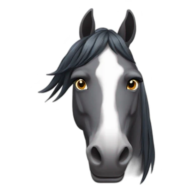 Cheval frison sticker