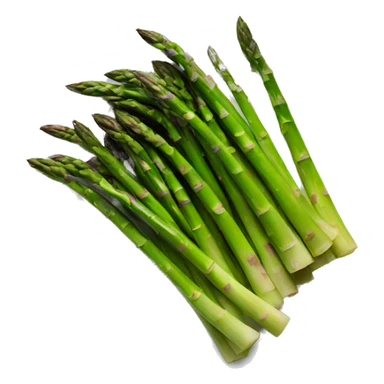 plate of asparagus sticker
