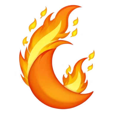 Asme fuego soplando por el viento sticker