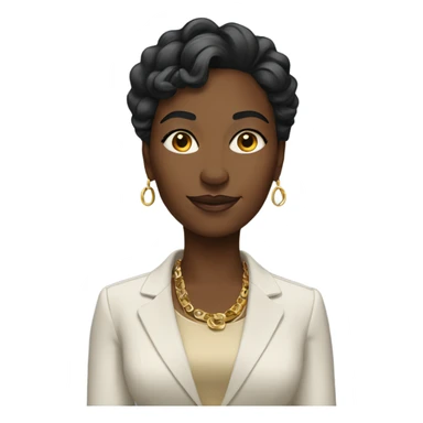 Rich black woman sticker