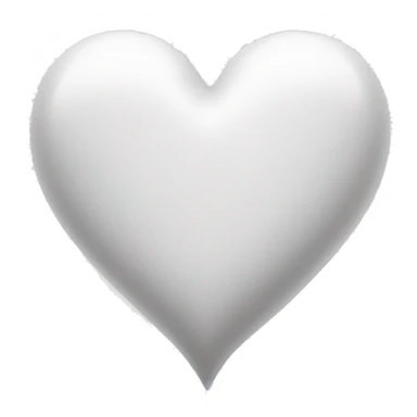 White heart sticker