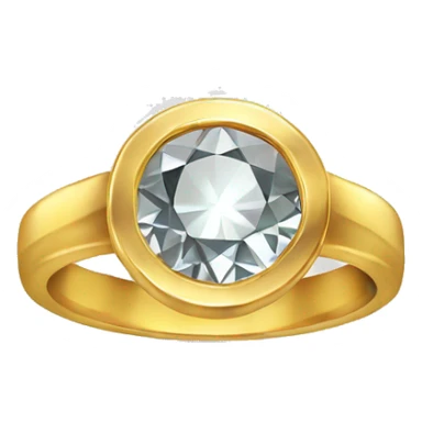 Gold ring with a dimond sticker