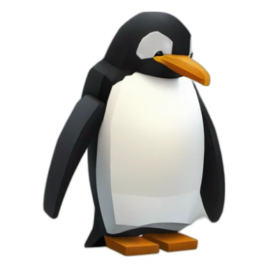 minecraft penguin sticker