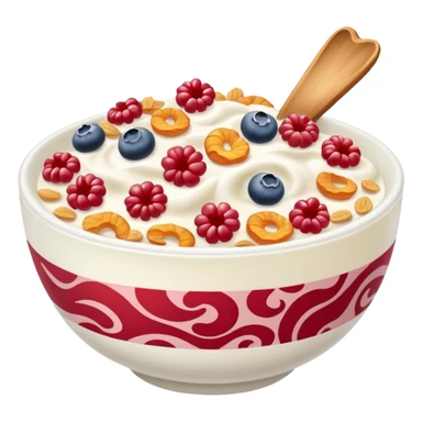 Cereal wild berry red swirls sticker