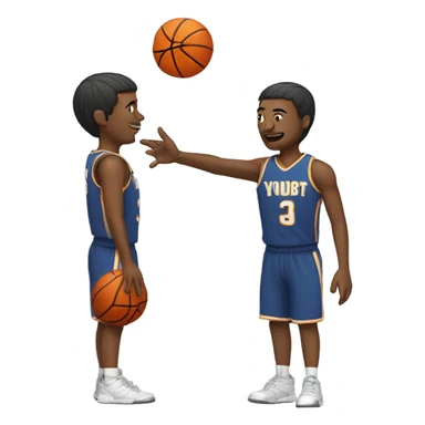 Guy shooting basketball sticker