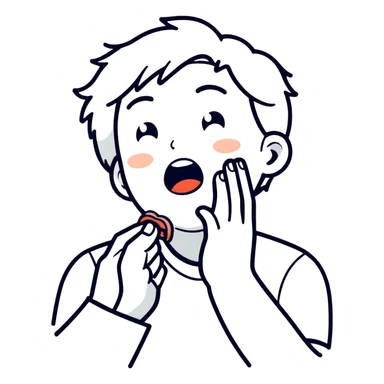 choking myself sticker