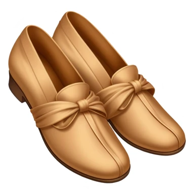 Brown silk slippers and robe sticker