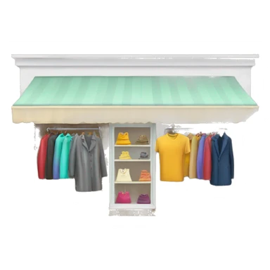 Clothes shop with name “CAPUSTA”  sticker