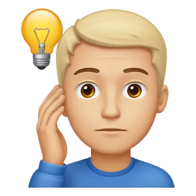 ligth man had an idea sticker