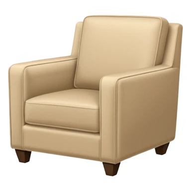 modern armchair in corner of hotel rom sticker