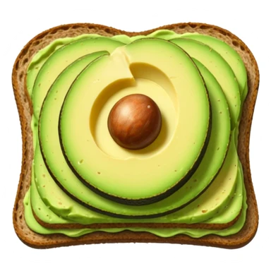 avocado toast no pit sticker