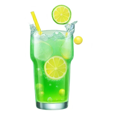 Lemon lime soda sticker