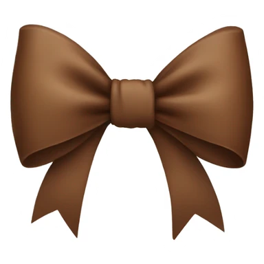 Brown bow sticker